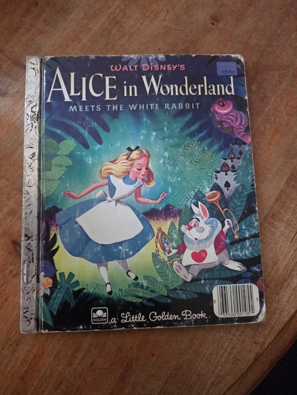 Vintage A Little Golden Book Alice in Wonderland: Meets The White Rabbit Book
